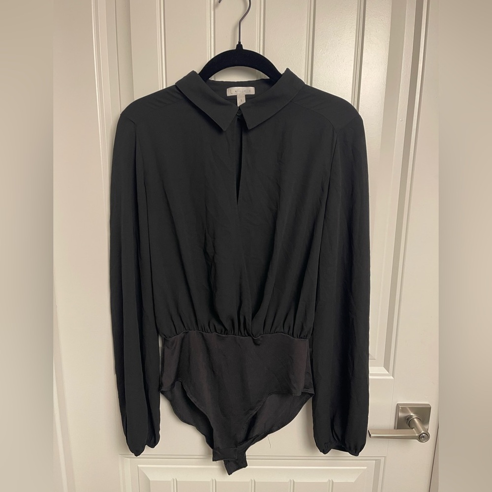 Leith Black Long Sleeve Blouse